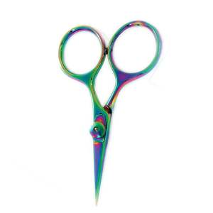 Ciseaux de pêche à la mouche en acier métallique revêtu de couleur titane, légers et durables, avec vis réglable - Product Image 5