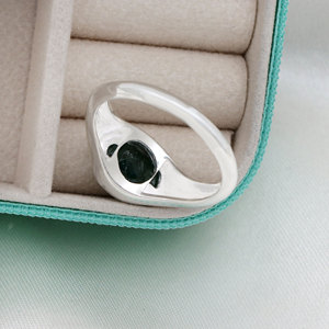 Oval Green <b>Emerald</b> Gemstone <b>Ring</b> 925 Sterling <b>Silver</b> Handmade Unisex Fine Jewelry Wholesale Price Everyday Wear Jewelry - Product Image 4