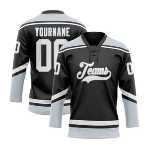 ปรับแต่งสีเสื้อฮอกกี้น้ำแข็งของคุณเอง ผู้ชาย ผู้หญิง โพลีเอสเตอร์ 100% พิมพ์ลาย แห้งเร็ว ระบายอากาศได้ดี ชุดกีฬา โลโก้แบบกำหนดเอง - Product Image 2