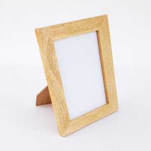Marco de Fotos de Madera de Caucho de Fábrica, Tamaño Personalizado, Marco de Fotos de Madera Natural - Product Image 1