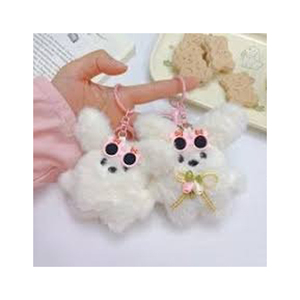 <b>Cute</b> Plush <b>Bear</b> Keychain Cartoon Animal Pendant Soft Toy 3D Shape Multicolor Options - Product Image 2