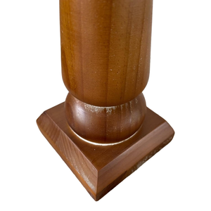 Porte-bougies en bois naturel pour bougies piliers, support à bougies rustique en bois pour la décoration de table, salle à manger et salon - Product Image 2