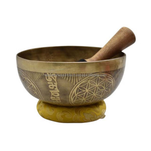 ชามร้องเพลงทำจากทองเหลืองพร้อมค้อนและเบาะรองนั่งเหมาะสำหรับโยคะผ่อนคลายอย่างล้ำลึกและการบำบัดด้วยเสียงในราคาที่เหมาะสม - Product Image 5