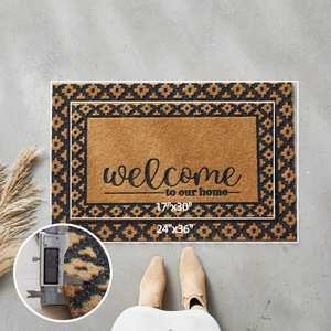 Paillasson en jute écologique, fabriqué à partir de fibres 100 % naturelles, tapis d'entrée durable et élégant pour intérieur et extérieur - Product Image 1