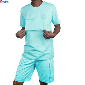 Ensemble short cargo imprimé respirant et confortable pour l'été, personnalisable, grande taille pour hommes, séchage rapide, ensemble 2 pièces pour le jogging - Product Image 2
