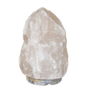 Decorative Himalayan white salt lamp designed with authentic <b>crystal</b> salt offering classic style and cozy lighting for modern in - Product Image 3