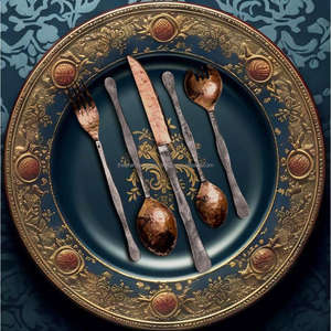 Farmhouse Country Style Metal Cutlery <b>Set</b> Handicraft Vintage Flatware <b>Sets</b> For Christmas Holiday Party Table Decoration - Product Image 1