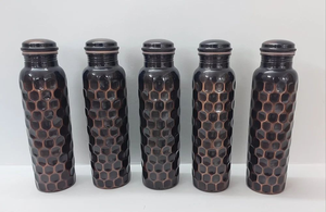 Botella de Agua de Cobre Moderna y Lujosa, Ecológica, Resistente al Calor, Apta para Lavavajillas y Microondas, para Deportes y Camping, 100% Pura y Saludable - Product Image 4