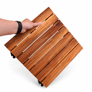 Soporte Rodante Cuadrado para Macetas de Madera de Acacia Sólida Ecológica, con Ruedas de 360 Grados, Capacidad de 150 kg, Ligero, 16 - Product Image 1