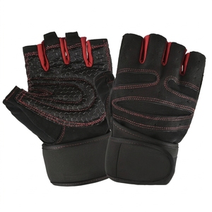 Gants de sport en cuir à demi-doigts pour la musculation, la musculation en salle, respirants, antidérapants, unisexes - Product Image 4