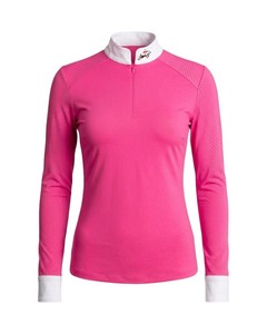 Women's Equestrian <b>Mesh</b> Base Layer Horse Riding Competition Shirt <b>Long</b> <b>Sleeve</b> OEM - Product Image 1