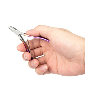 Professional Stainless Steel <b>Cuticle</b> Nippers Tip Double Spring Nippers Beauty Nipper Dead Skin Cutter <b>Trimmer</b> Tool Nail <b>Cuticle</b> - Product Image 2