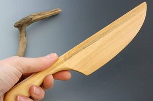 Sustainable <b>Wooden</b> Knife <b>Compostable</b> Disposable Cutlery for Cafe Restaurant and Party - Product Image 6
