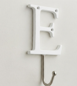 Premium E Alphabet Design Wall <b>Hook</b> With Modern Style Perfect For Bathroom Clothes And Towel Storage - Product Image 1
