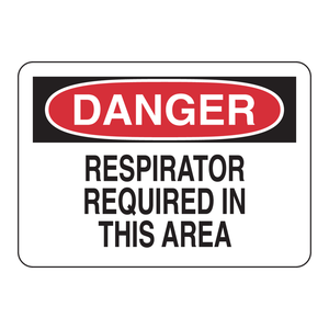 Signalisation réfléchissante : Respirateur requis en zone dangereuse pour les laboratoires et les zones industrielles - Product Image 2