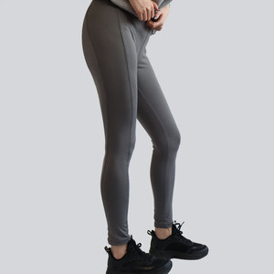 Leggings en dentelle douce taille mi-haute pour femme White Bird Express, vert olive, longueur intégrale, pour entraînement, yoga, avec poche latérale, extensibles - Product Image 2