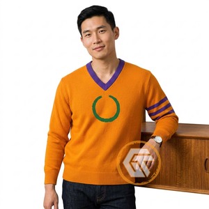 โอเมก้าแบบปรับแต่งได้ |   เสื้อคาร์ดิแกนปักลายอะคริลิคสำหรับฤดูหนาว คุณภาพสูงสำหรับผู้ชาย แบรนด์ฟิ ระบายอากาศได้ดี GREEK TREASURES - Product Image 3