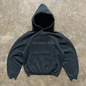 Sweat-shirts à capuche pour hommes 2024, 100 % coton, coupe ajustée, 500 GSM, tissu éponge lourd, impression personnalisée, écologique, vente en gros, vierge - Product Image 4