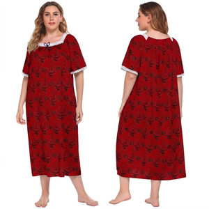 Vente en gros Nouvelle collection de chemises de nuit d'été pour femmes en soie satinée, avec logo personnalisé et dentelle, fournisseur en gros, faible MOQ, pour adultes - Product Image 2