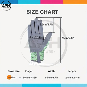 Gants de jardinage personnalisés pour femmes, motif floral, imprimés, à doigts entiers, en tissu doux, pour la plantation - Product Image 6