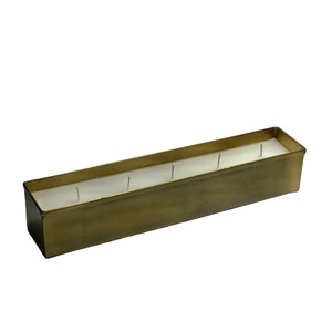 Mesa de Metal Dinig, bandeja de vela de cera de soja de alta calidad, decoración antigua del hogar, 5 bandejas de mecha - Product Image 1