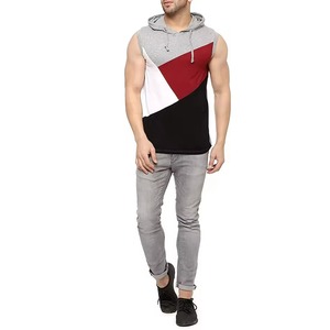 100% Cotton Winter Solid Hooded Sleeveless <b>Hoodies</b> Men-Gym <b>Workout</b> Muscle Fitness Bodybuilding Sleeveless <b>Hoodies</b> - Product Image 6