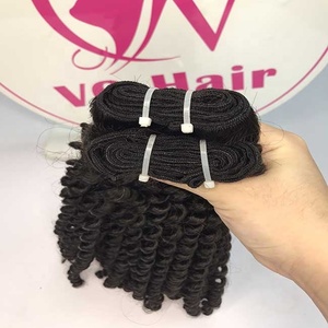 Extensiones de cabello Virgen sin procesar 100% rizado profundo natural, máquina de doble trama, todos los colores, cabello vietnamita de un donante - Product Image 5