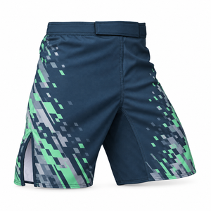 Pantalones Cortos de Artes Marciales Personalizados con Estampado Digital, Pantalones Cortos de Entrenamiento hasta la Rodilla, Pantalones Cortos Deportivos de Poliéster y Algodón, Fabricante Mayorista - Product Image 1