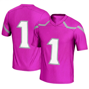 Nouvelle arrivée, maillot de football américain personnalisé, col en V, uniforme d'équipe, vêtements de sport de performance, maillot de jeu, OEM ODM, 100% polyester - Product Image 5