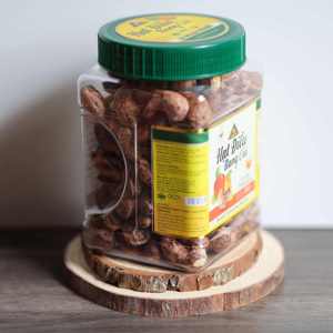 Premium Grade Square Jar Green Lid Unshelled Roasted Dried Vietnam Dong Phu Organic Cashew <b>Nuts</b> Buttery Salty W180 500g - Product Image 3
