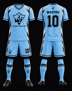 Tenue de football respirante : Ensemble maillot et short personnalisable avec logo, directement de l'usine, pour équipes de compétition - Product Image 2