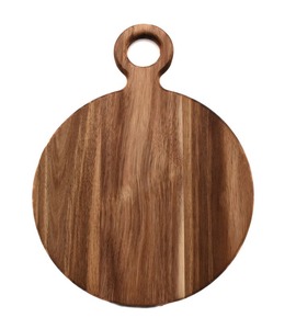 Tabla de cortar para cocina - tabla de cortar redonda pequeña de madera - tabla de cortar redonda de alta calidad para pizzerías y cafeterías - Product Image 1