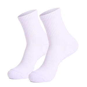 Custom Breathable Eco-Friendly Cotton Athletic Crew Socks Jacquard Logo Private Label Gym Running Sports Socks Factory <b>Knee</b> <b>High</b> - Product Image 5