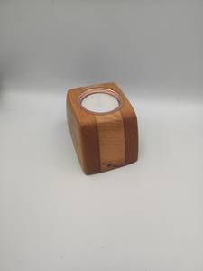 Portavelas de Madera Maciza Hecho a Mano con Inserto de Cobre, Soporte para Velas Votivas, Decoración Moderna para Mesa, Regalos para el Hogar - Product Image 5