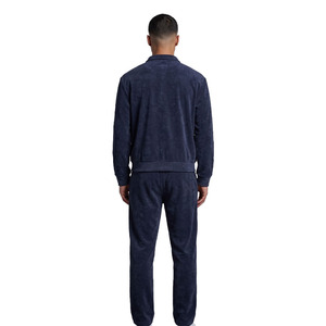 Heavyweight Solid Color Two Piece Casual Hoodies Sets Men Zip <b>Running</b> <b>Jacket</b> Sweatpants Customizable Pattern Wholesale Supply - Product Image 4