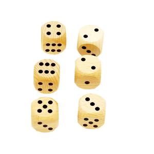 Dados de Madera de Alta Calidad con Esquinas Redondeadas para Juegos de Beber, Venta al Por Mayor - Product Image 1