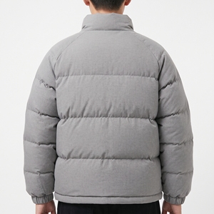 Men's <b>Slim</b> Fit Winter Puffer Jacket <b>Stand</b> Collar Cotton Filled Warm Casual <b>Coat</b> Solid Color Outerwear - Product Image 6