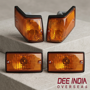 Lente de Vidrio para PC con Indicador LML |   Lente Ámbar para Intermitentes |   Cubierta de Indicador de Bicicleta de Calidad OEM (Par) - Product Image 1