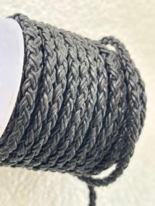 Black <b>Braided</b> Leather Cord Round Craft Rope for Bracelet Necklace Jewelry Making DIY <b>Accessories</b> - Product Image 4