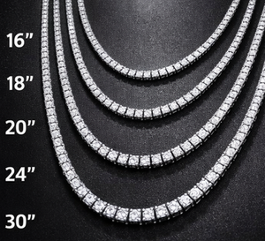 Collier Chaîne Tennis Luxe Iced Out – Argent Sterling 925 / Acier Inoxydable Diamant CZ Bijoux Hip Hop pour Hommes & Femmes 6mm CZ - Product Image 5