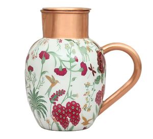 Premium Quality Handcrafted Copper Water Jug Elegant Hammered Design Kitchen & Dining <b>Drinkware</b> - Product Image 1