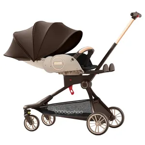 Factory hot trolley baby stroller to push the car ride on the car high quality big peng folding baby bike ride on the car travel