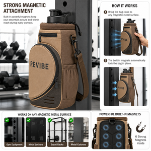 Sac de sport magnétique personnalisé en nylon avec bandoulière réglable, capacité 30-40L, léger, écologique, OEM ODM, vente en gros - Product Image 1