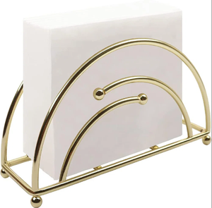 Organisateur de serviettes moderne en métal fait main, écologique, imperméable et durable, pour la cuisine et la table, style ferme, décoratif - Product Image 4