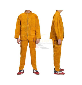 Traje de Seguridad de Cuero Resistente al Calor de Alta Resistencia para Soldadura Industrial, Chaqueta y Pantalones de Protección para Soldadura - Product Image 4