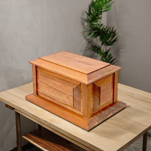 DSP LTD DSU107 Urnas de Madera Maciza de Alta Calidad, Nuevas con 3 Años de Garantía, Acabado en Aceite, 25.5x15x15cm, Envío Internacional Directo - Product Image 1