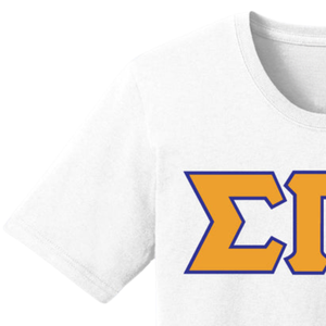 T-shirt brodé avec les lettres grecques Sigma Gamma Rho, vêtements de sororité personnalisés, t-shirt en coton, streetwear décontracté, mode universitaire, vente en gros - Product Image 4