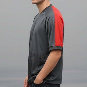 Camisetas de Fútbol Personalizadas de Manga Corta, Uniformes de Fútbol de Tela de Poliéster Personalizados para Entrenamiento - Product Image 3