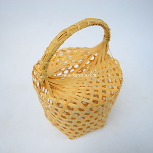 Natural Handmade Bamboo Woven <b>Storage</b> Basket Eco Friendly Decorative <b>Egg</b> Holder for Home Decor - Product Image 4