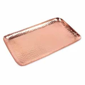 Elegante Bandeja de Cobre Multiusos para Servir Comida, Aperitivos, Té y Café en Restaurantes y en la Mesa del Hogar - Product Image 1